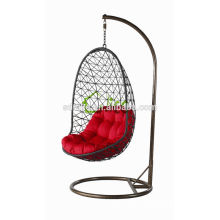 Indoor / Outdoor Indian Swing + Ei geformt Rattan Garten Schaukel